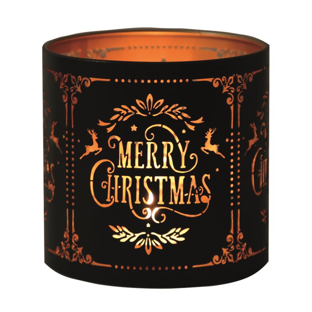 Aroma Black Merry Christmas Jar Sleeve & Wax Melt Warmer Extra Image 2